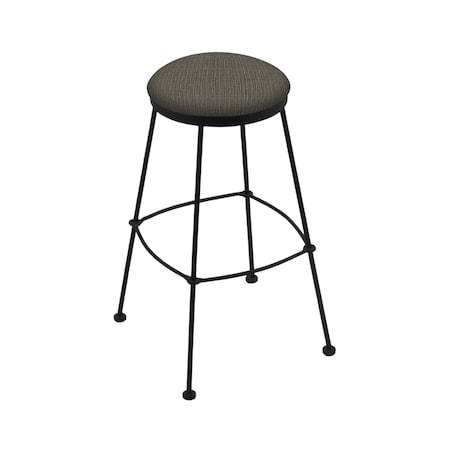 25 Stationary Counter Stool,Black Wrinkle,Graph Chalice Seat